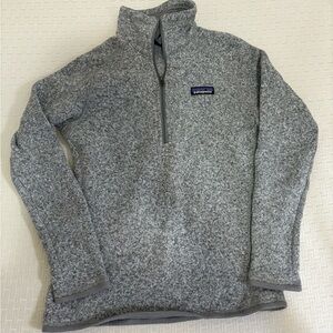 Patagonia gray quarter zip sweater